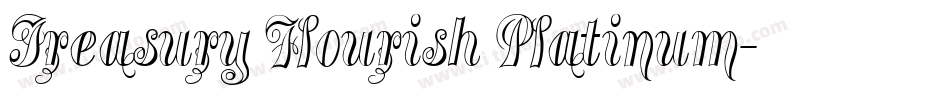 Treasury Flourish Platinum字体转换
